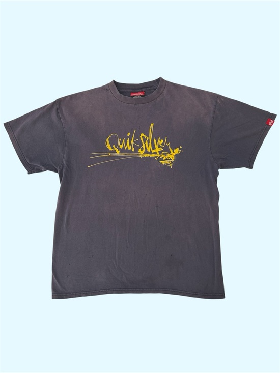 Quiksilver Other - Y2K Quiksilver Spellout Graphic Tee Thrashed Skater Grunge Faded Large